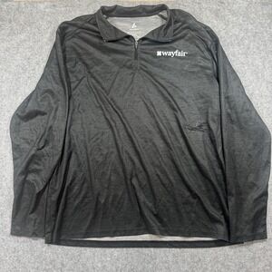 BSN Sports Wayfair Quarter Zip Pullover 2XL‎ Black Heather Performance